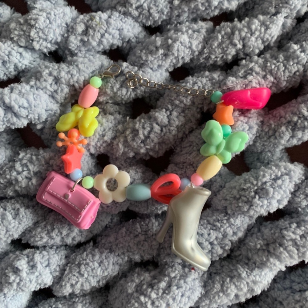 Pastel Barbie charm bracelet